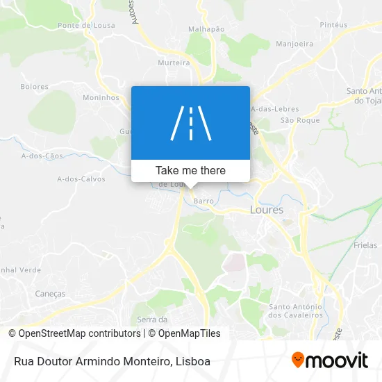 Rua Doutor Armindo Monteiro map