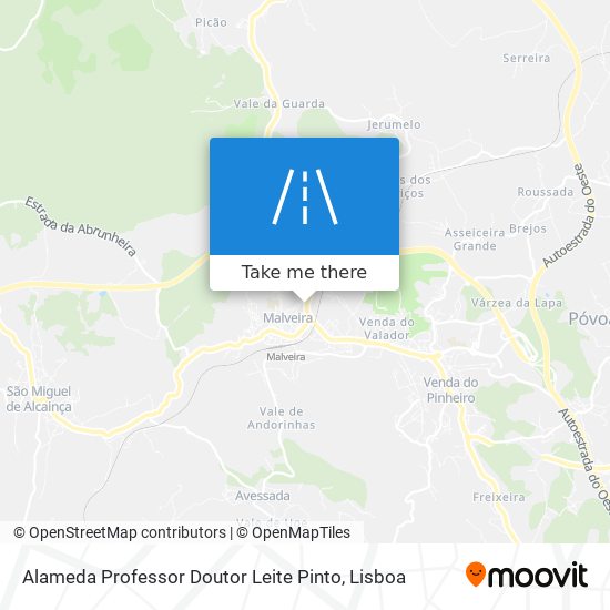 Alameda Professor Doutor Leite Pinto mapa