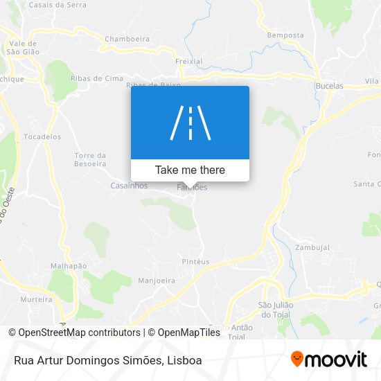 Rua Artur Domingos Simões mapa