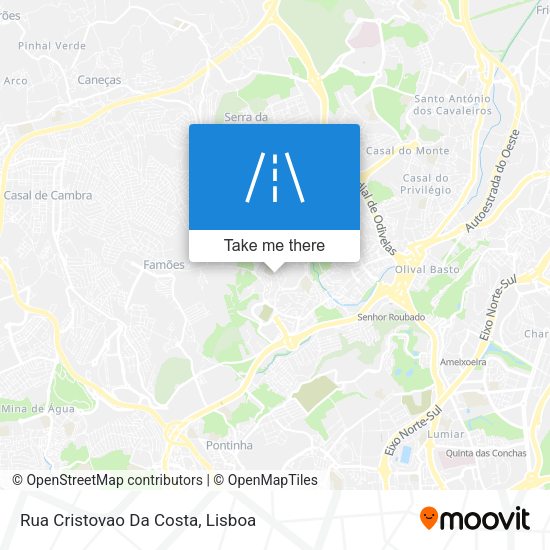 Rua Cristovao Da Costa mapa