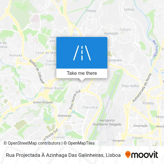 Rua Projectada À Azinhaga Das Galinheiras map