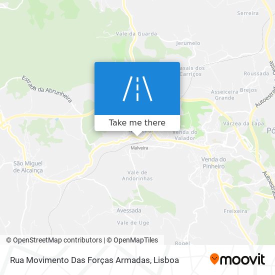 Rua Movimento Das Forças Armadas map