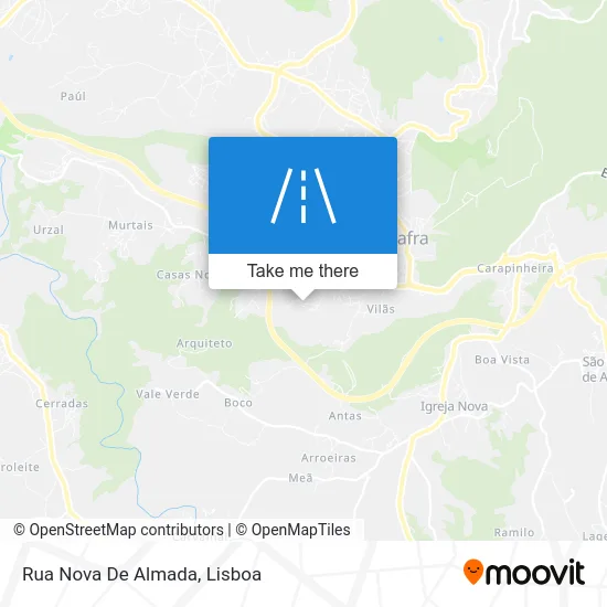 Rua Nova De Almada map