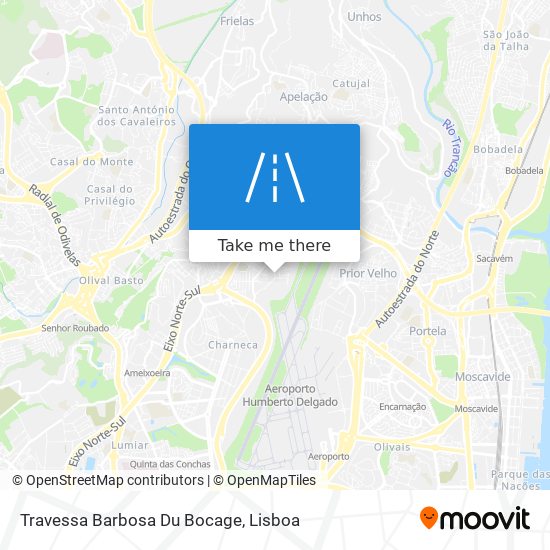 Travessa Barbosa Du Bocage mapa