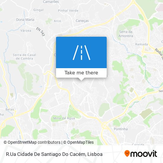R.Ua Cidade De Santiago Do Cacém mapa