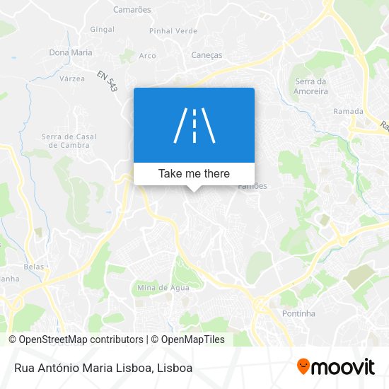 Rua António Maria Lisboa map