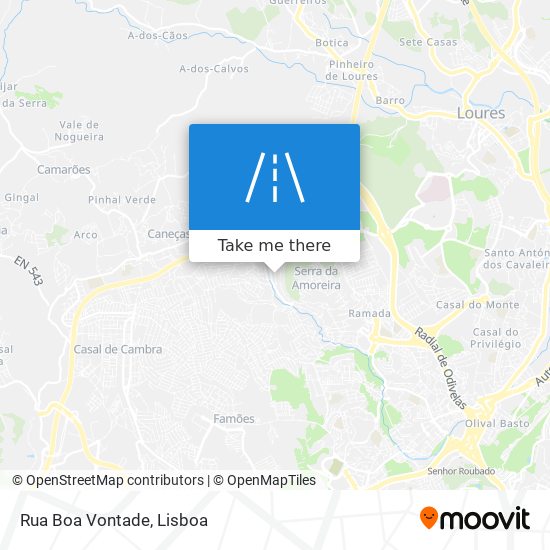 Rua Boa Vontade mapa