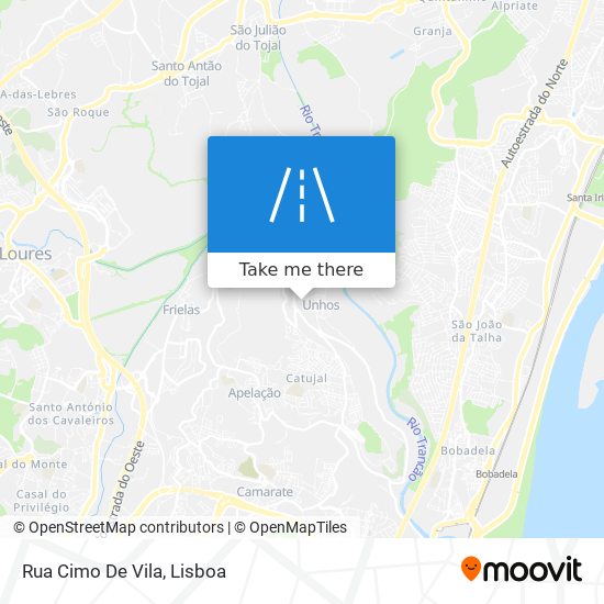 Rua Cimo De Vila mapa