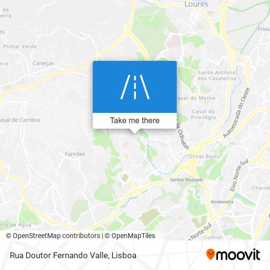 Rua Doutor Fernando Valle mapa