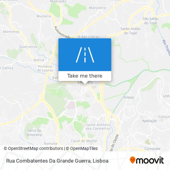 Rua Combatentes Da Grande Guerra mapa