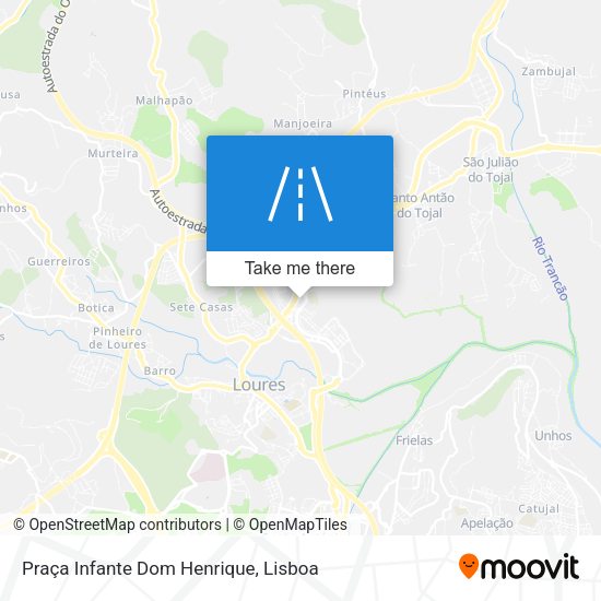 Praça Infante Dom Henrique mapa