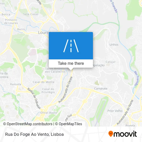 Rua Do Foge Ao Vento map