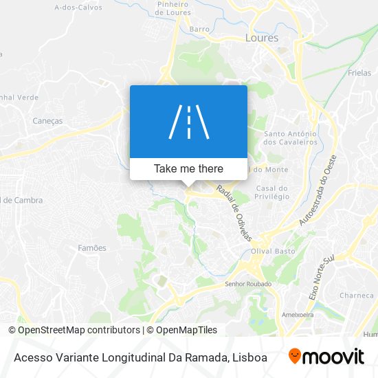 Acesso Variante Longitudinal Da Ramada map