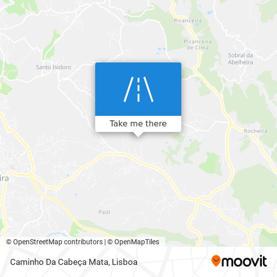 Caminho Da Cabeça Mata map