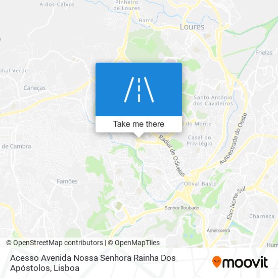 Acesso Avenida Nossa Senhora Rainha Dos Apóstolos map