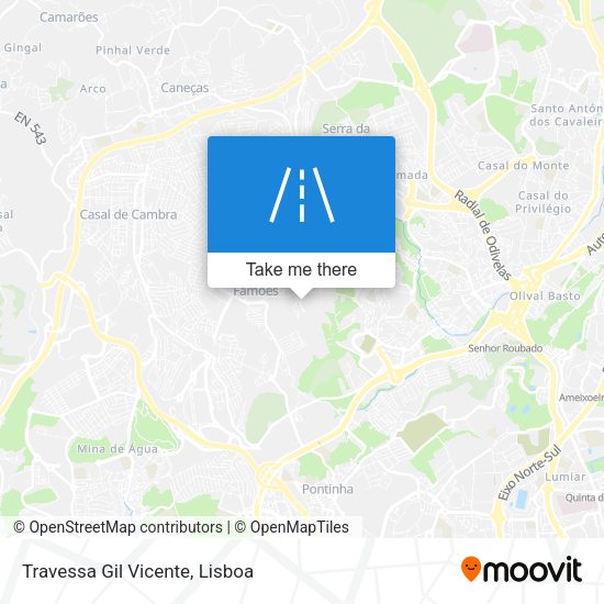 Travessa Gil Vicente mapa