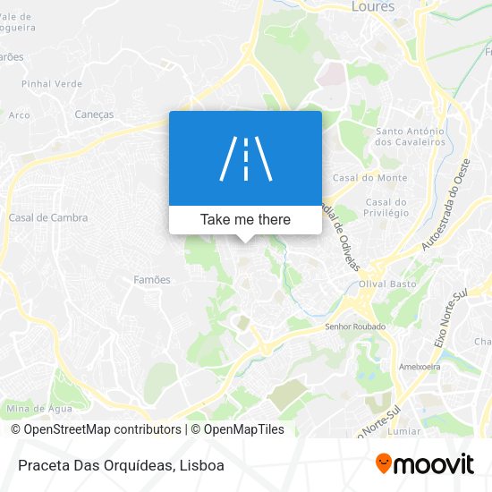 Praceta Das Orquídeas map