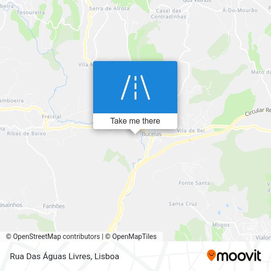 Rua Das Águas Livres mapa