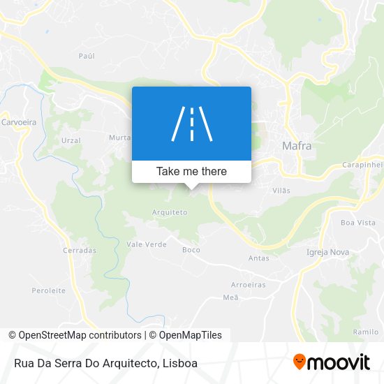 Rua Da Serra Do Arquitecto map