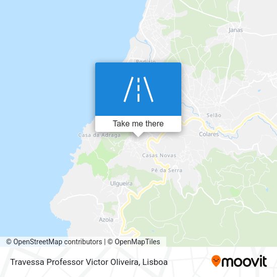 Travessa Professor Victor Oliveira mapa