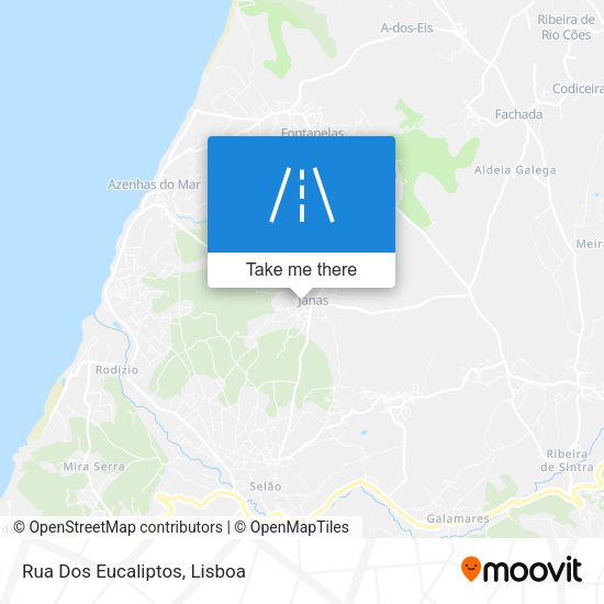 Rua Dos Eucaliptos mapa