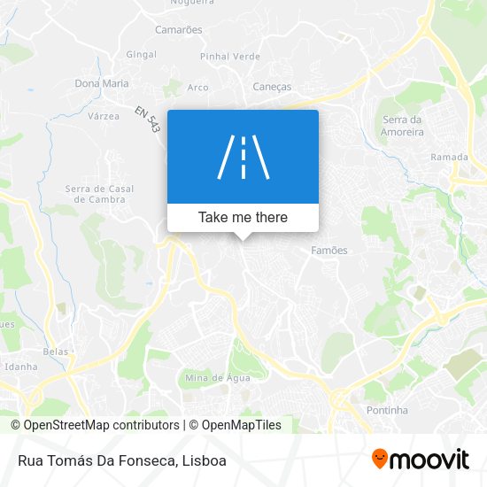 Rua Tomás Da Fonseca mapa