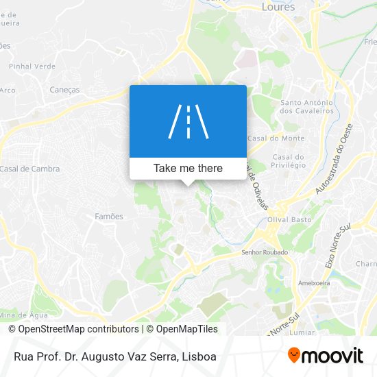 Rua Prof. Dr. Augusto Vaz Serra map