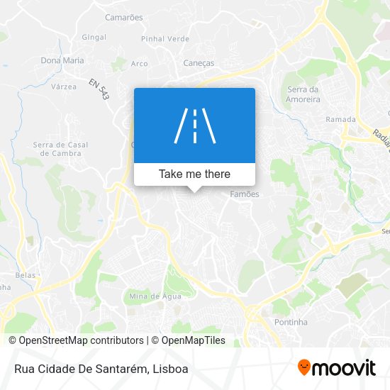 Rua Cidade De Santarém map