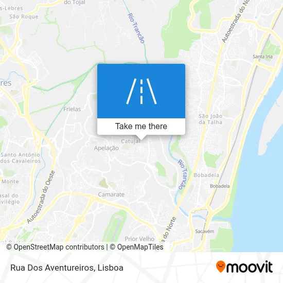 Rua Dos Aventureiros map