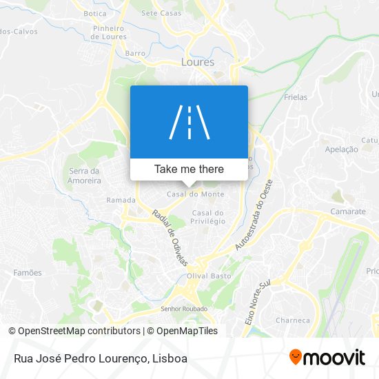 Rua José Pedro Lourenço map