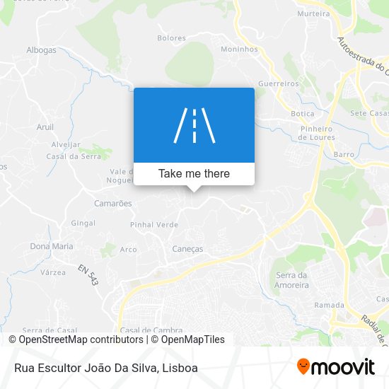 Rua Escultor João Da Silva mapa