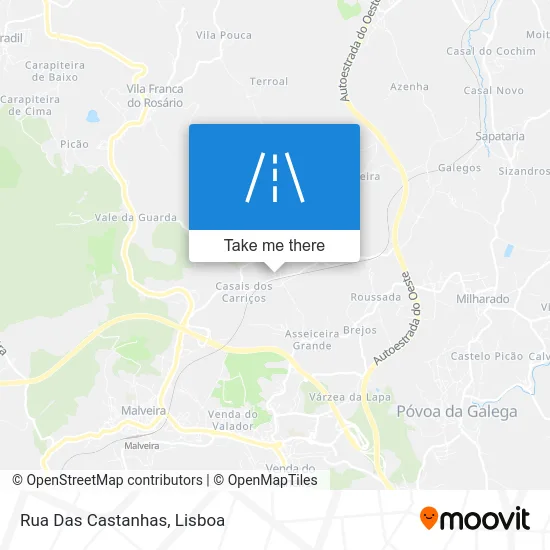 Rua Das Castanhas map