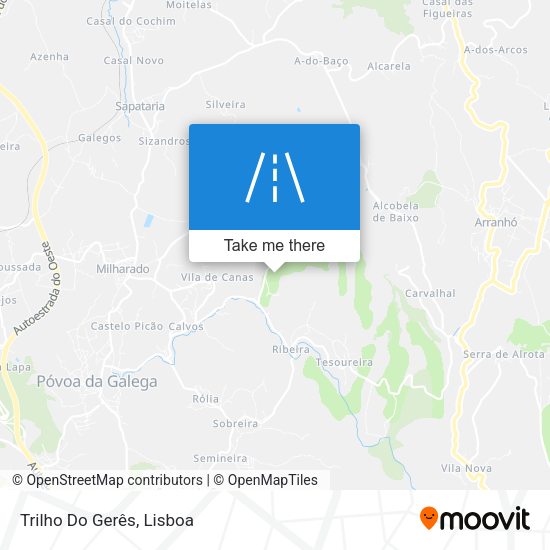 Trilho Do Gerês mapa