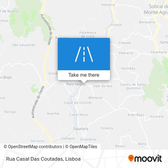 Rua Casal Das Coutadas map