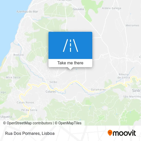 Rua Dos Pomares map