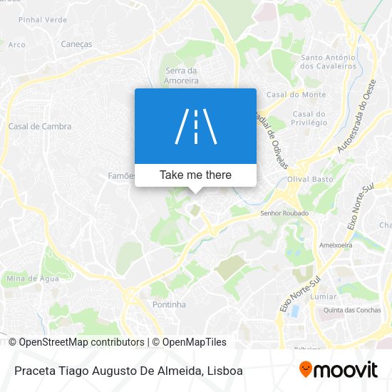 Praceta Tiago Augusto De Almeida mapa