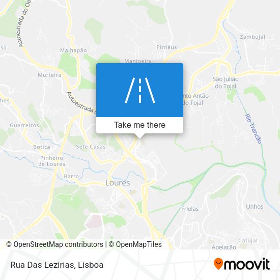 Rua Das Lezírias mapa