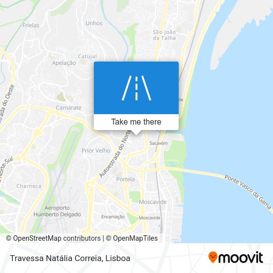 Travessa Natália Correia mapa