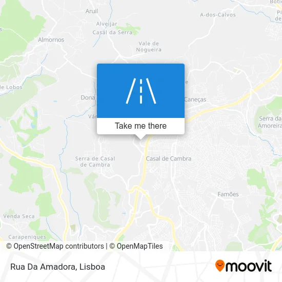 Rua Da Amadora map