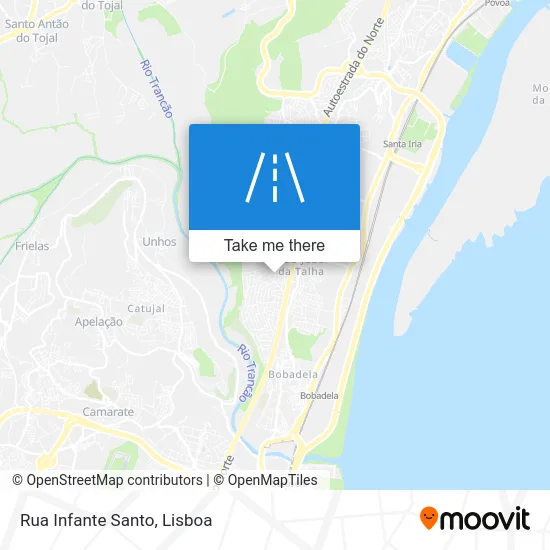 Rua Infante Santo map
