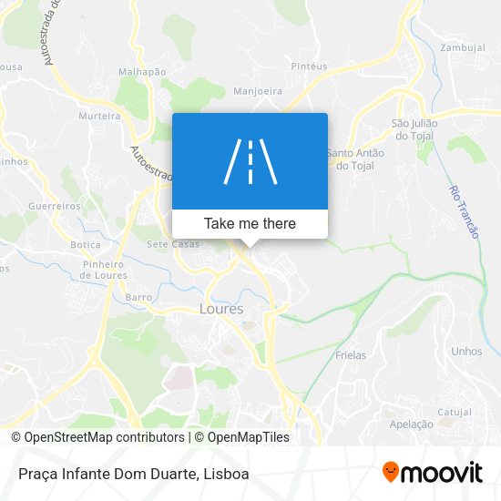 Praça Infante Dom Duarte mapa