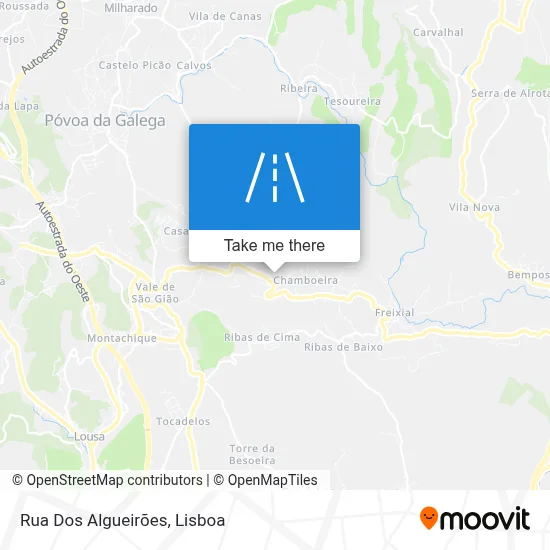 Rua Dos Algueirões map
