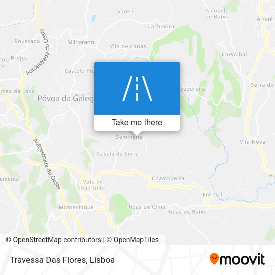 Travessa Das Flores mapa