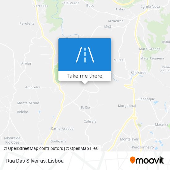 Rua Das Silveiras map