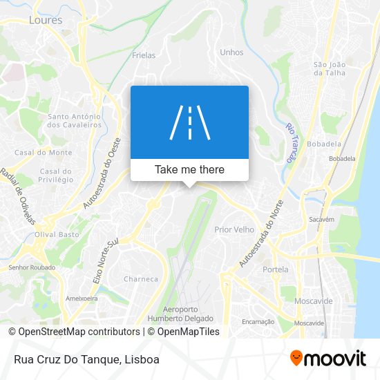 Rua Cruz Do Tanque mapa