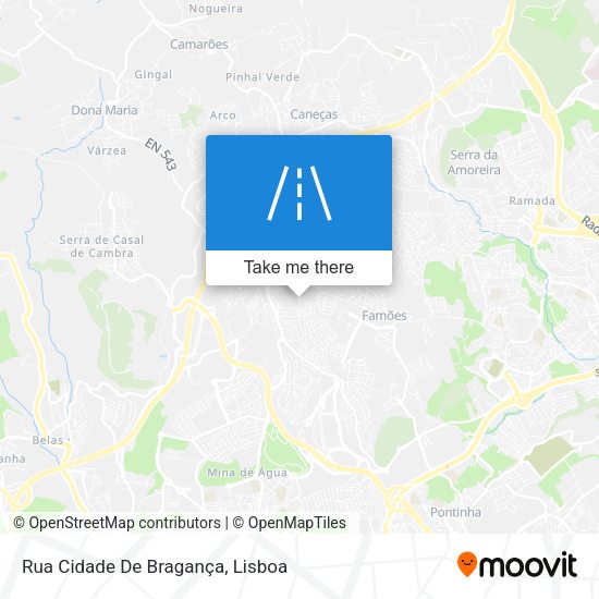 Rua Cidade De Bragança mapa