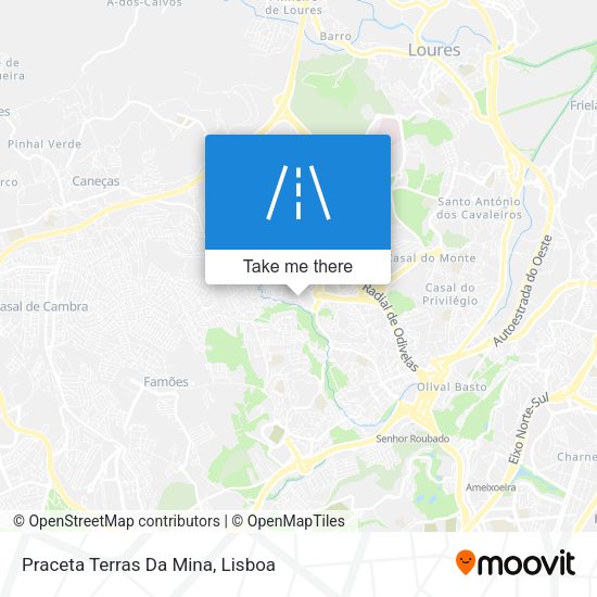 Praceta Terras Da Mina map