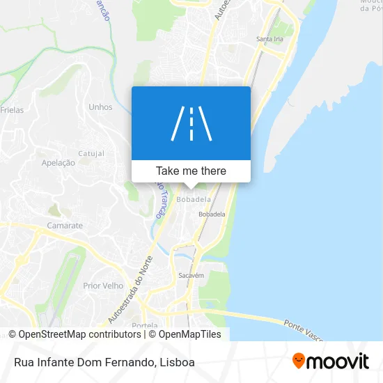 Rua Infante Dom Fernando map