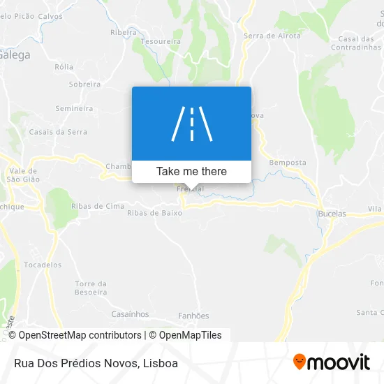 Rua Dos Prédios Novos map