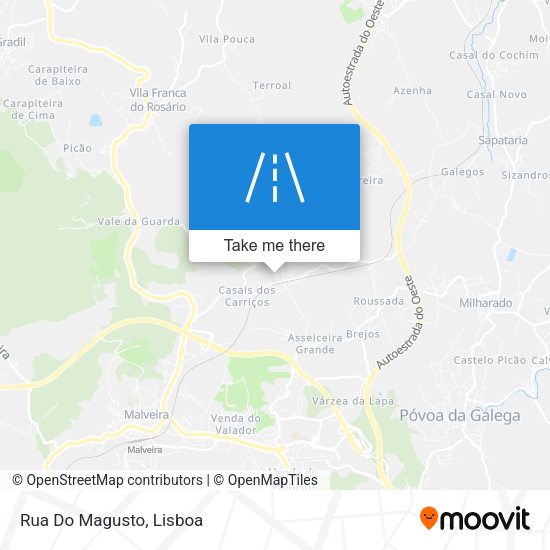 Rua Do Magusto map